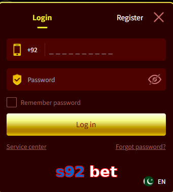 S92 Bet login preview